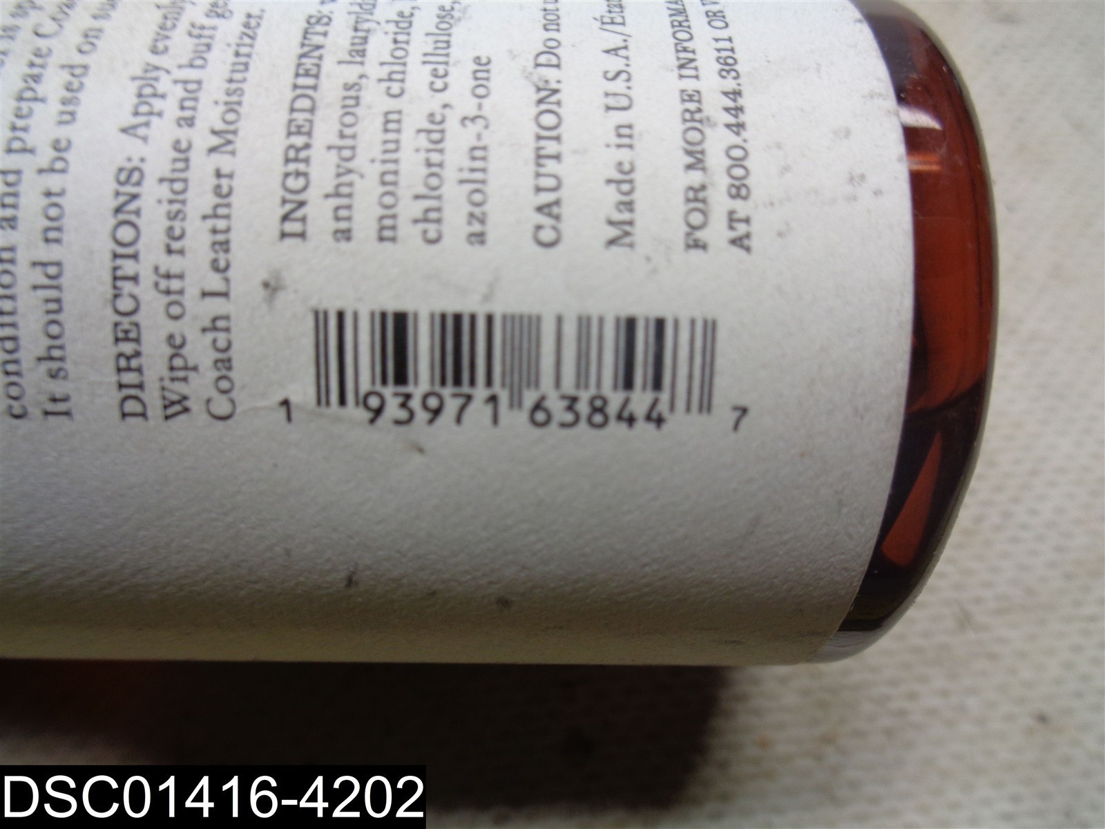 4 FL OZ Coach Leather Cleaner 193971638447