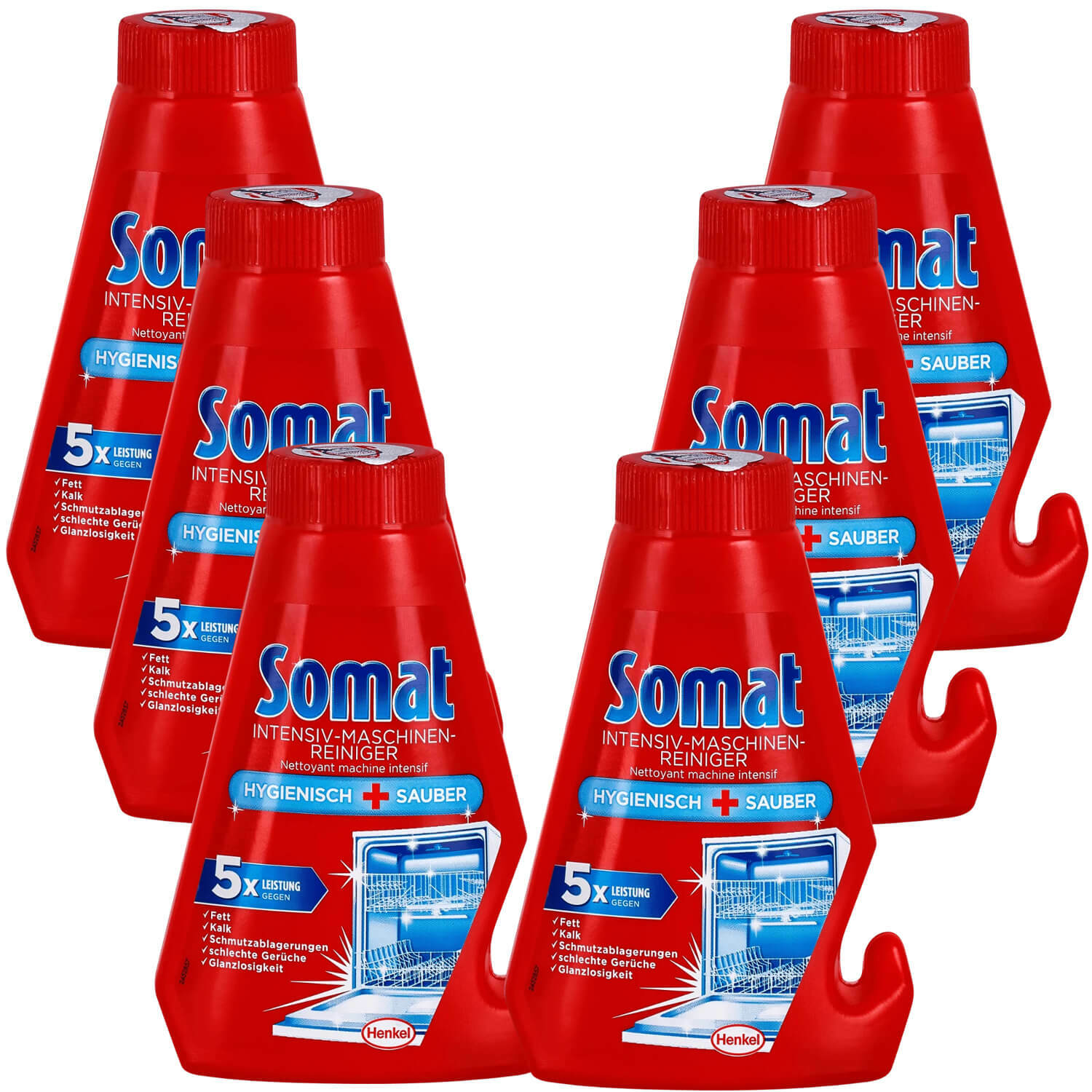 6x 8.5oz Somat Intensive Machine Cleaner Hygienically Against Grease And Lime