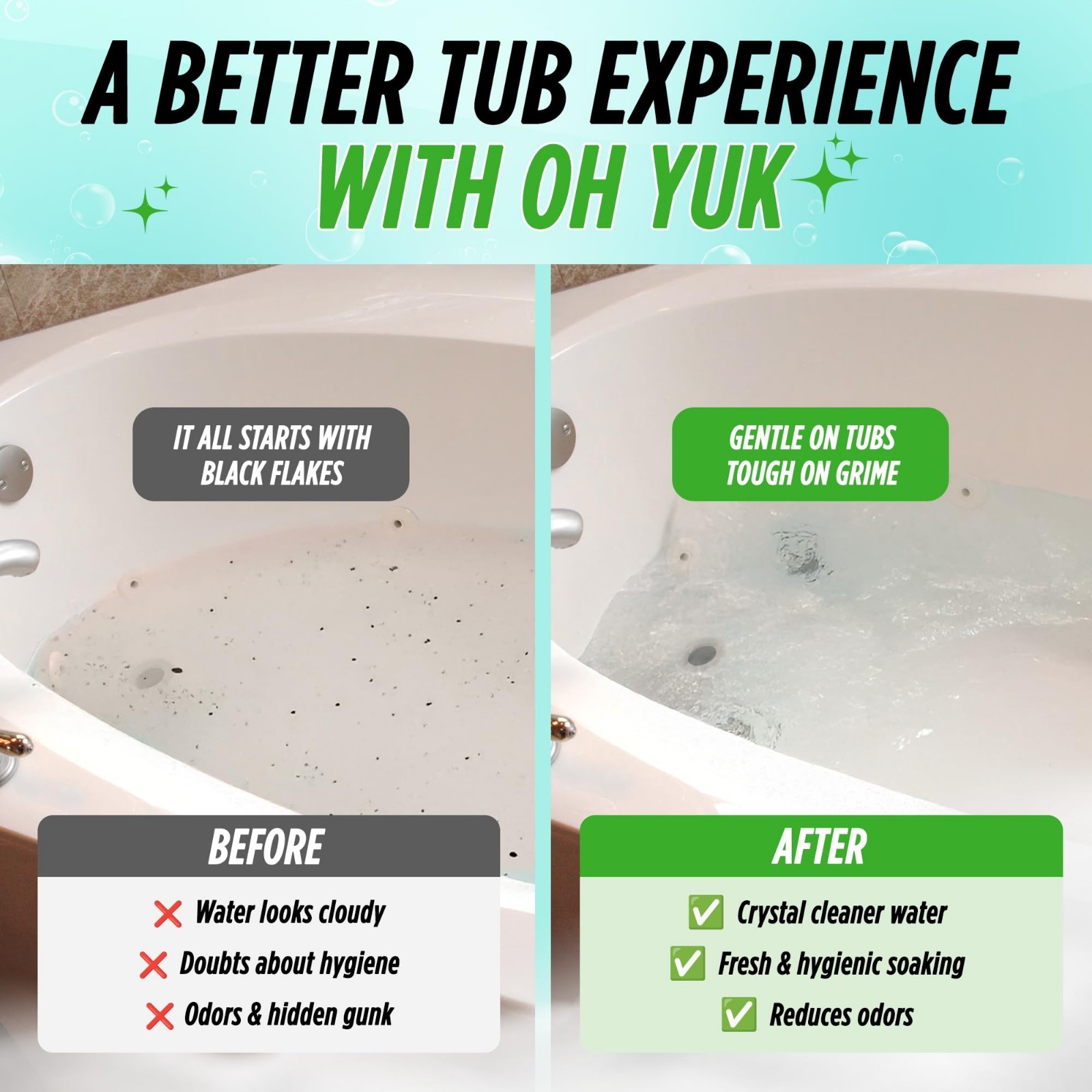 Jetted Tub Cleaner for Jacuzzis & Whirlpools – Septic Safe, 16oz, 4 Uses