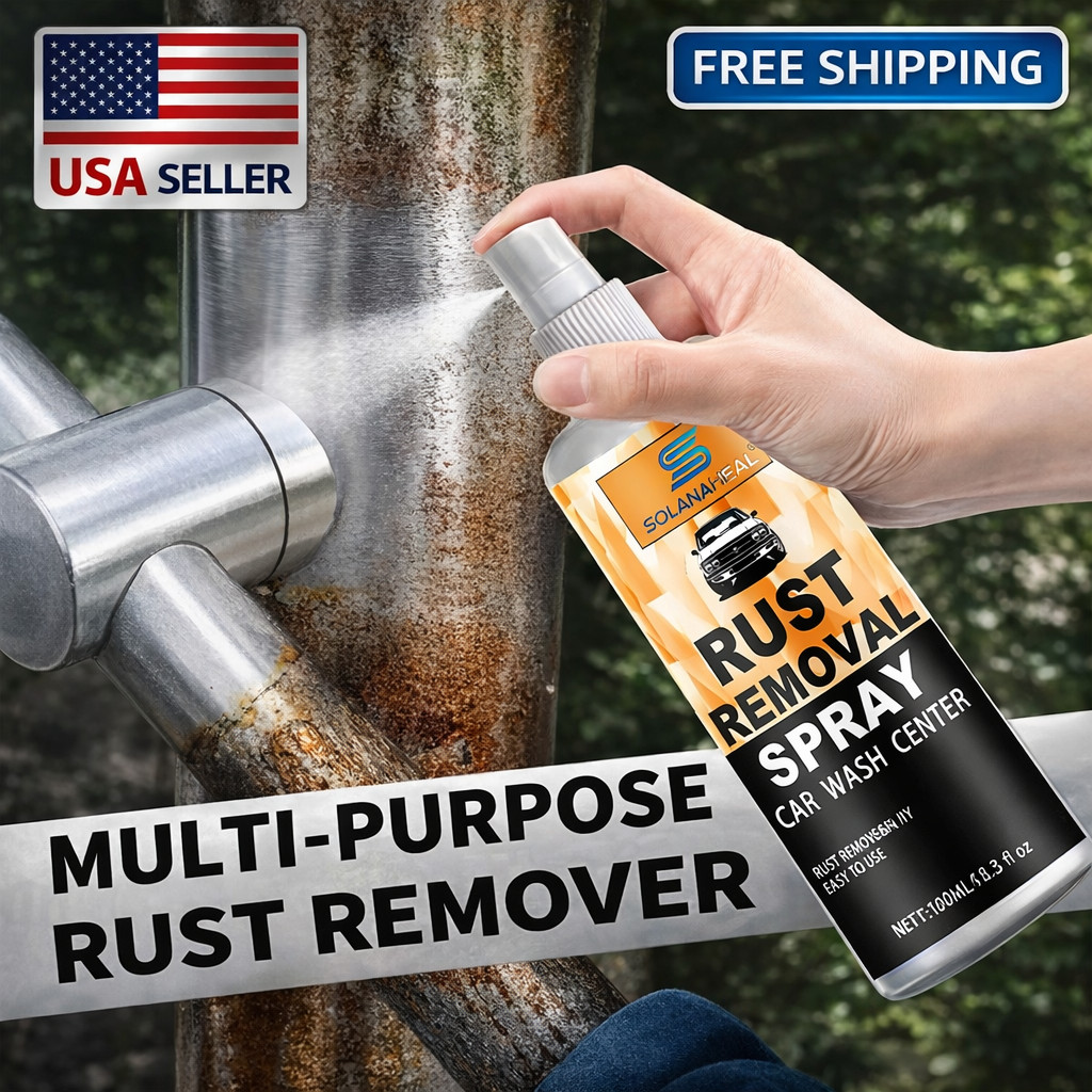 Rust Remover Spray for Metal Iron Steel Chrome Fast Acting Cleaner Safe*