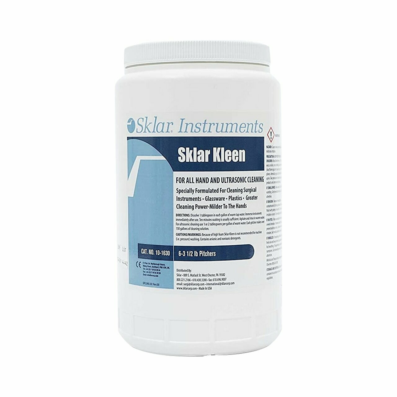 Sklar Kleen Powder Detergent 3.5 lbs. Container Mild Scent #10-1630