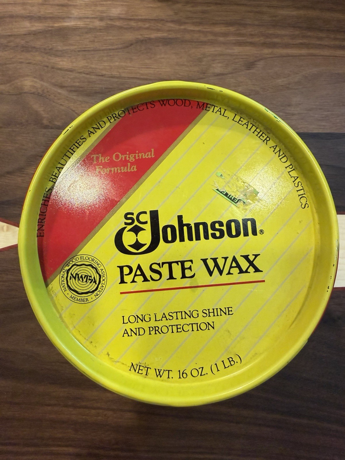 SC Johnson Wood Paste Wax Original Formula 16oz OPEN 100+% Full