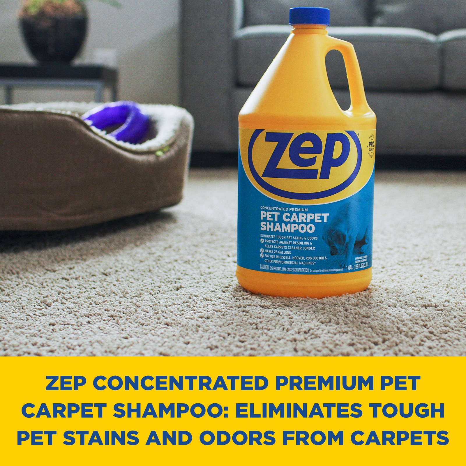 Zep Premium Pet Carpet Shampoo – 1 Gallon (Case of 2) ZUPPC128 – Concentrated