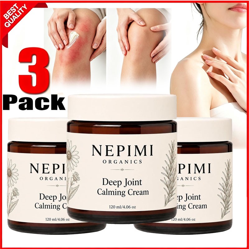 3X Nepimi Deep Joint Calming Cream, Moisturizing Massage Topical Body Cream ~US