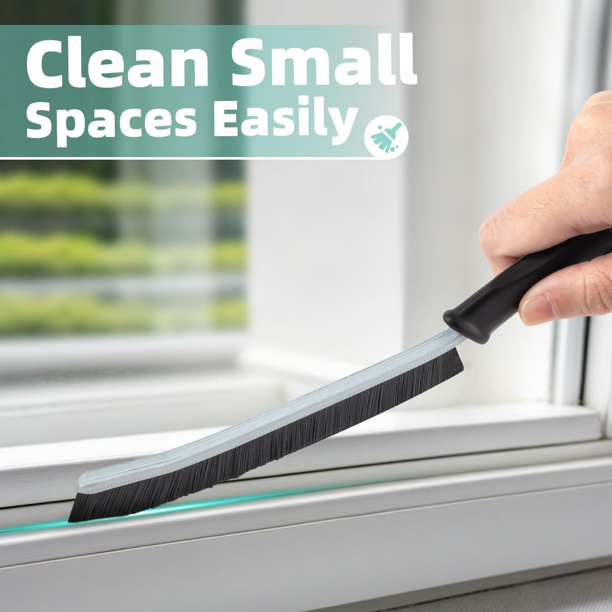 2 Pack Hard Bristle Cleaning Brush Grout Crevice Scrub Tile Bathroom Kitchen Tub