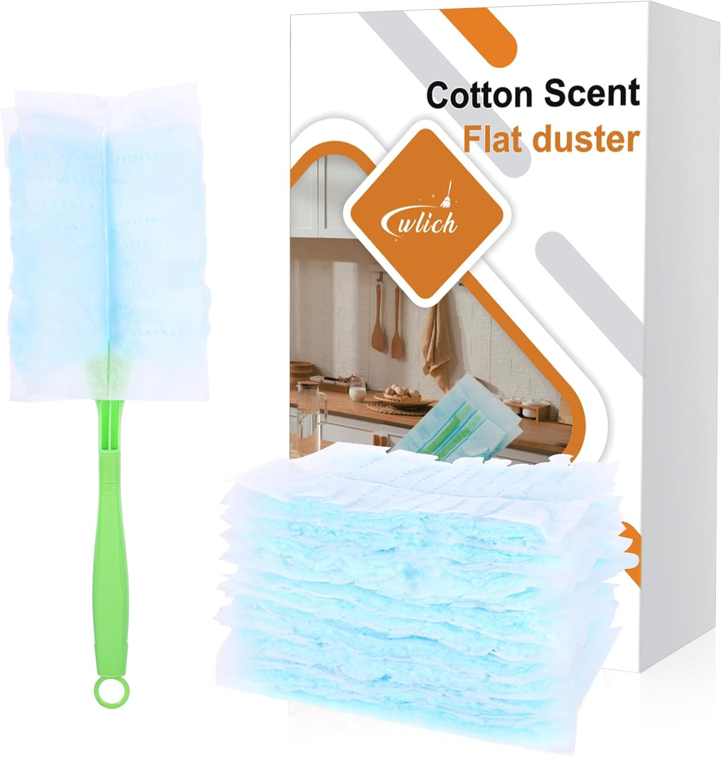 30PCS Disposable Dusters Refills,180 Degree Dusters Disposable Duster Heads B…