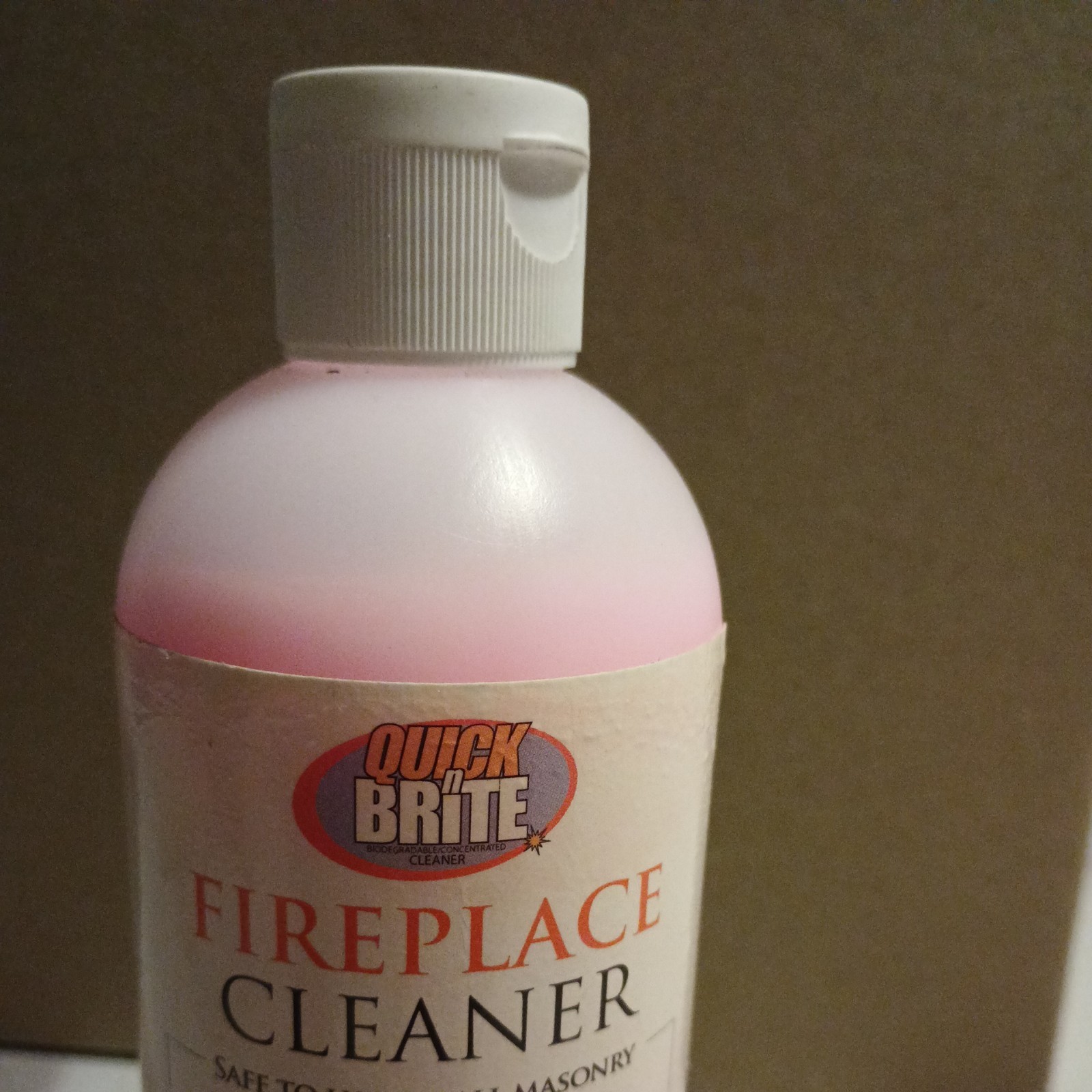Quick n Brite Fireplace Cleaner 16oz NON TOXIC BIODEGRADABLE NO HARSH CHEMICALS