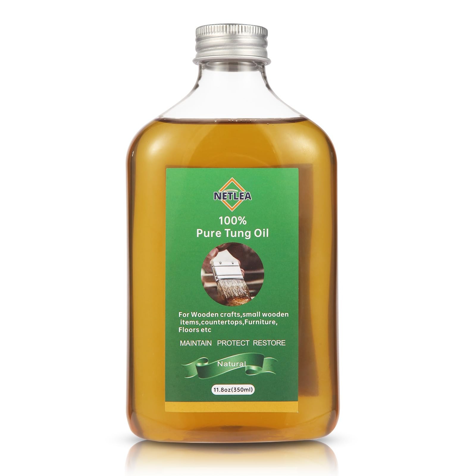 Small Woodworking Tung Oil, 11.8oz Pure Tung Oil for Wood Craft,Perfect for J…