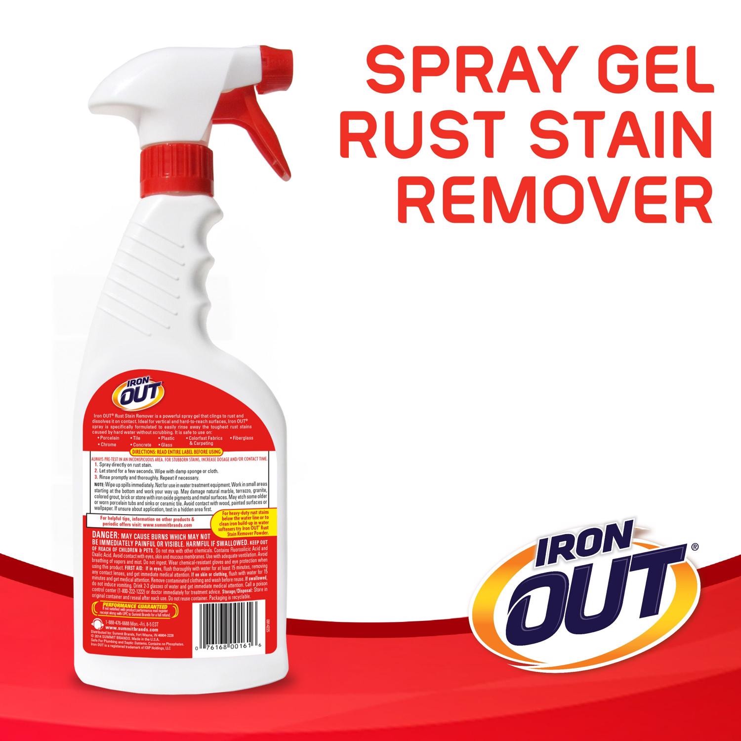 Iron Out LI0616PN Stain Remover Liquid 16 oz. for Exterior Surfaces (Pack of 6)