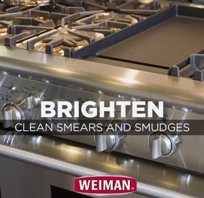 WEIMAN Stainless Steel Appliances Stoves Ranges CLEANER & POLISH 17oz (2-Pack)