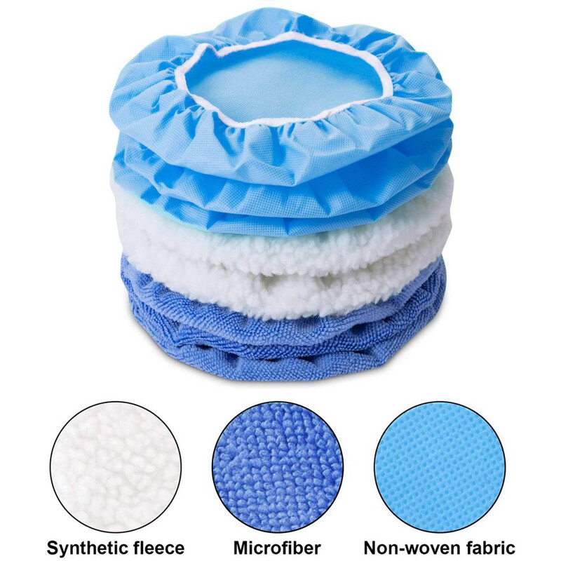 Efficient Cleaning with Microfiber Polisher Buffer Bonnets – 20PCS 5 to 6 inches