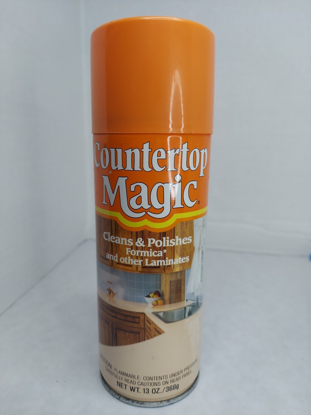 Vintage COUNTERTOP MAGIC 13 Oz Original Aerosol Spray Formica Laminate 90% Full