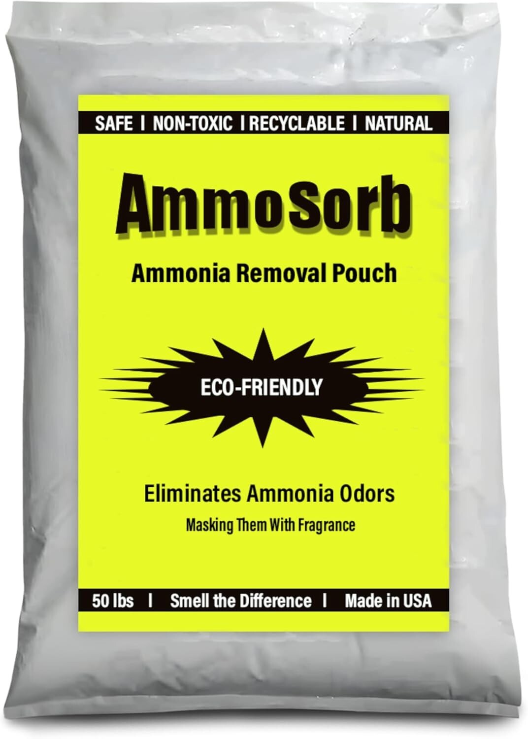 AMMOSORB Eco Ammonia Smell Eliminator Deodorizing Granules: 50 lb.