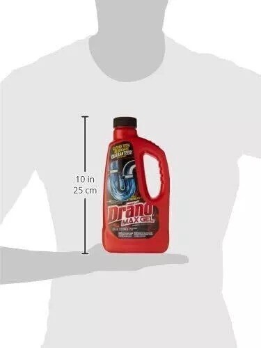Drano Max Gel Drain Clog Remover and Cleaner for Shower or Sink Drains, Unclogs
