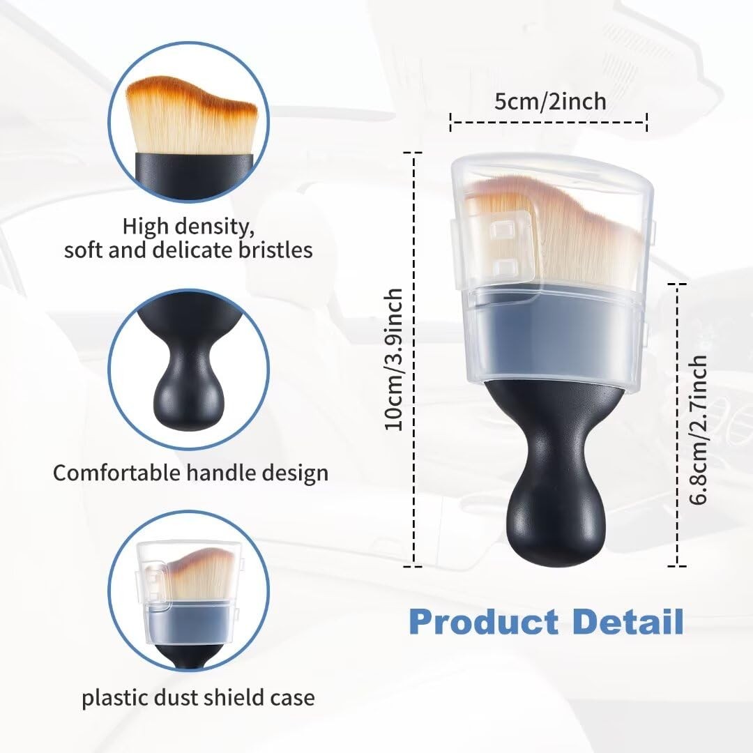 Car Interior and Exterior Soft bristles Detail dust Brush Interior dusting Br…