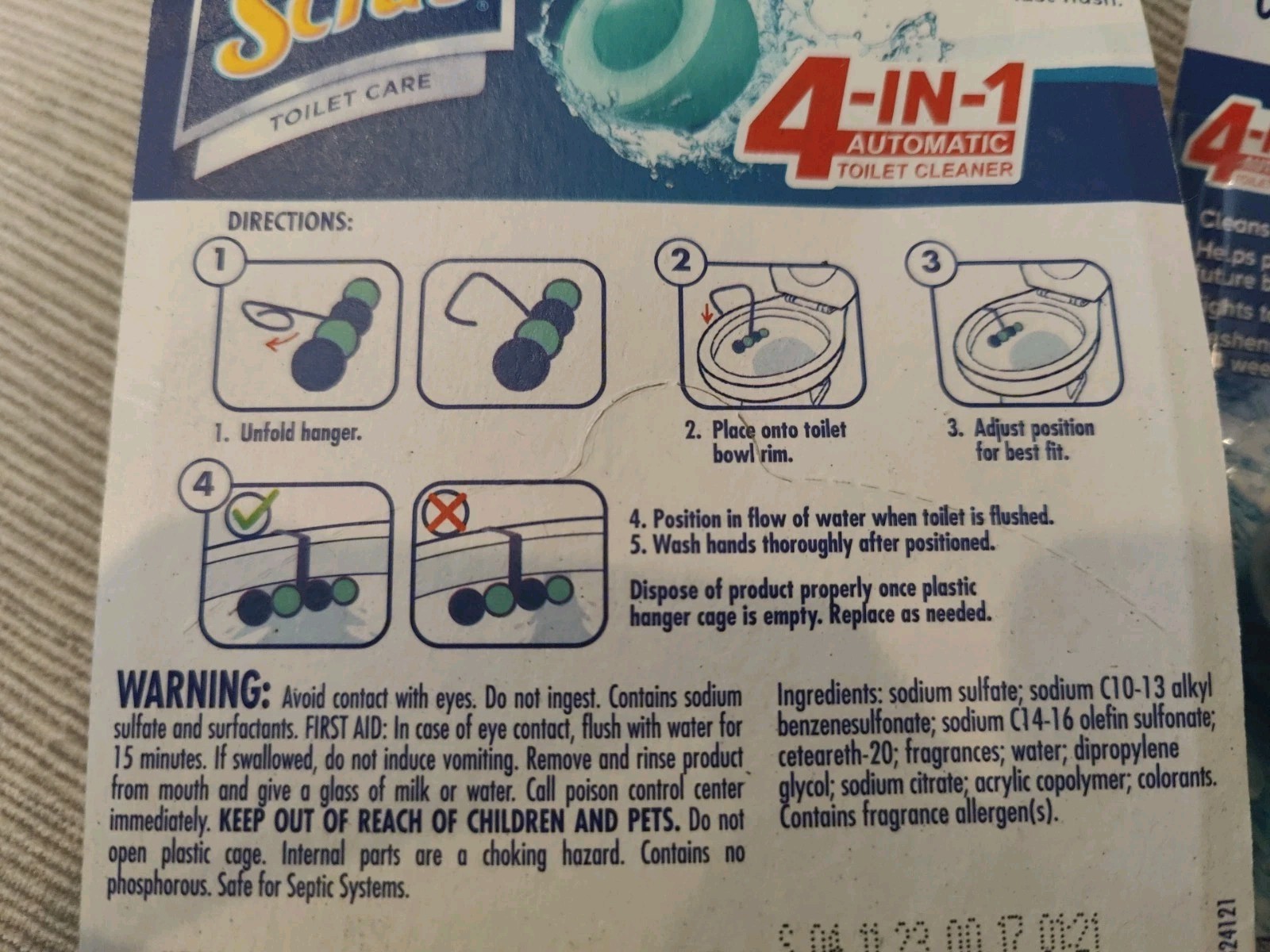 Soft Scrub 4-in-1 Toilet Care Sapphire Waters Scent Toilet Bowl Cleaner 3 Pack