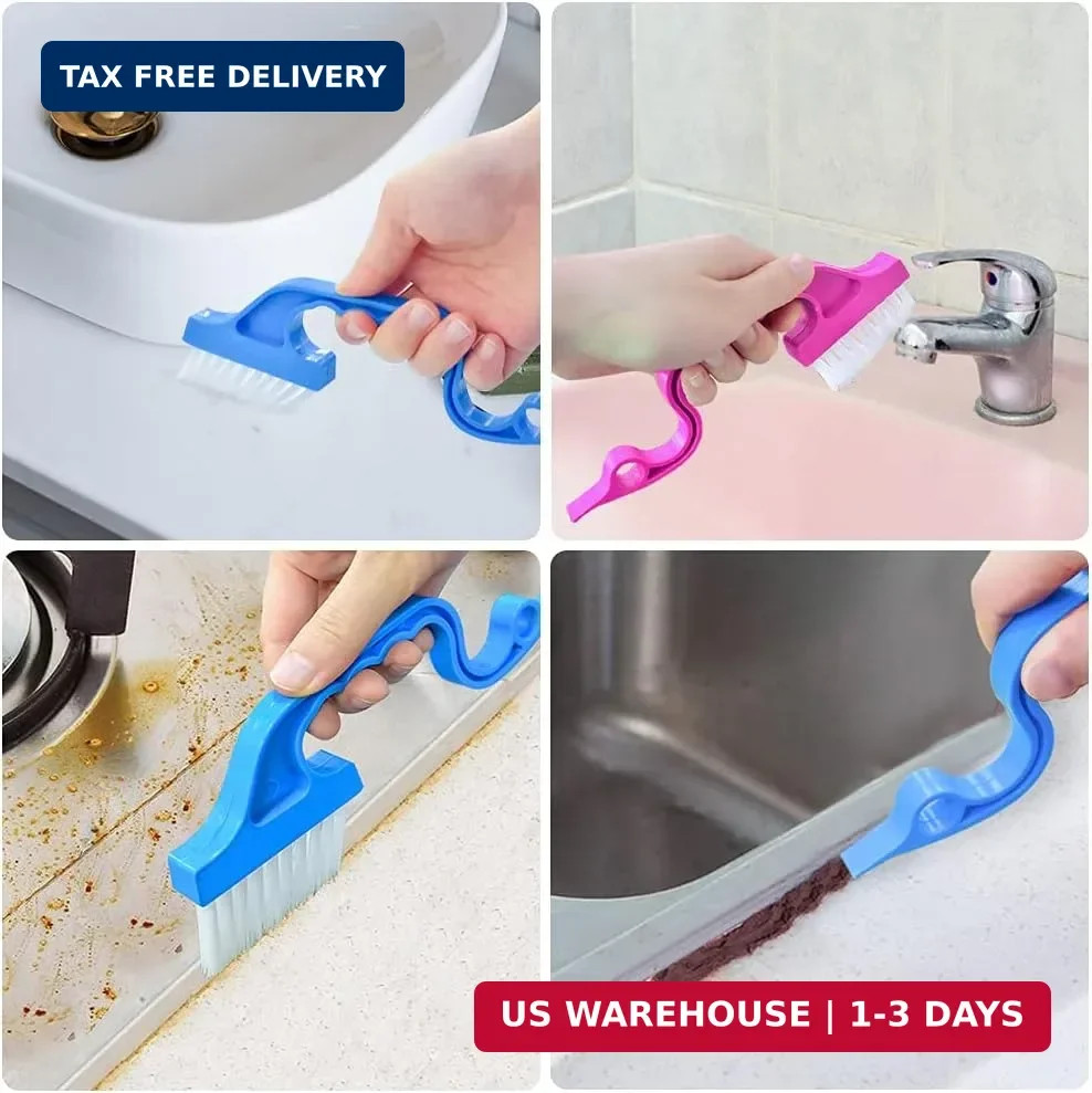 Crevice Gap Cleaning Brush Tool, 6pcs Hand-held Groove Gap Cleaning Tools, 2 in