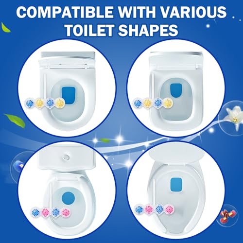 4-in-1 Toilet Bowl Cleaner, Rim Hanger Automatic Toilet Bowl Freshener, 4
