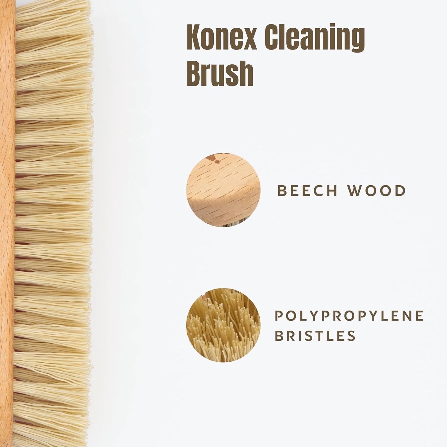 Versatile Hand-Held Scrub Brush for Floors & Walls – Durable Nylon Bristles