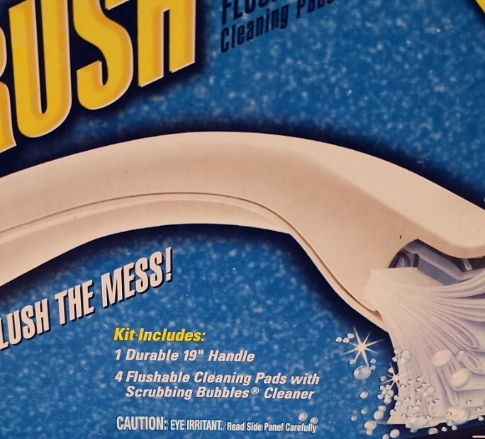 Scrubbing Bubbles Fresh Brush Starter Kit Toilet Cleaning System Flushable Pads