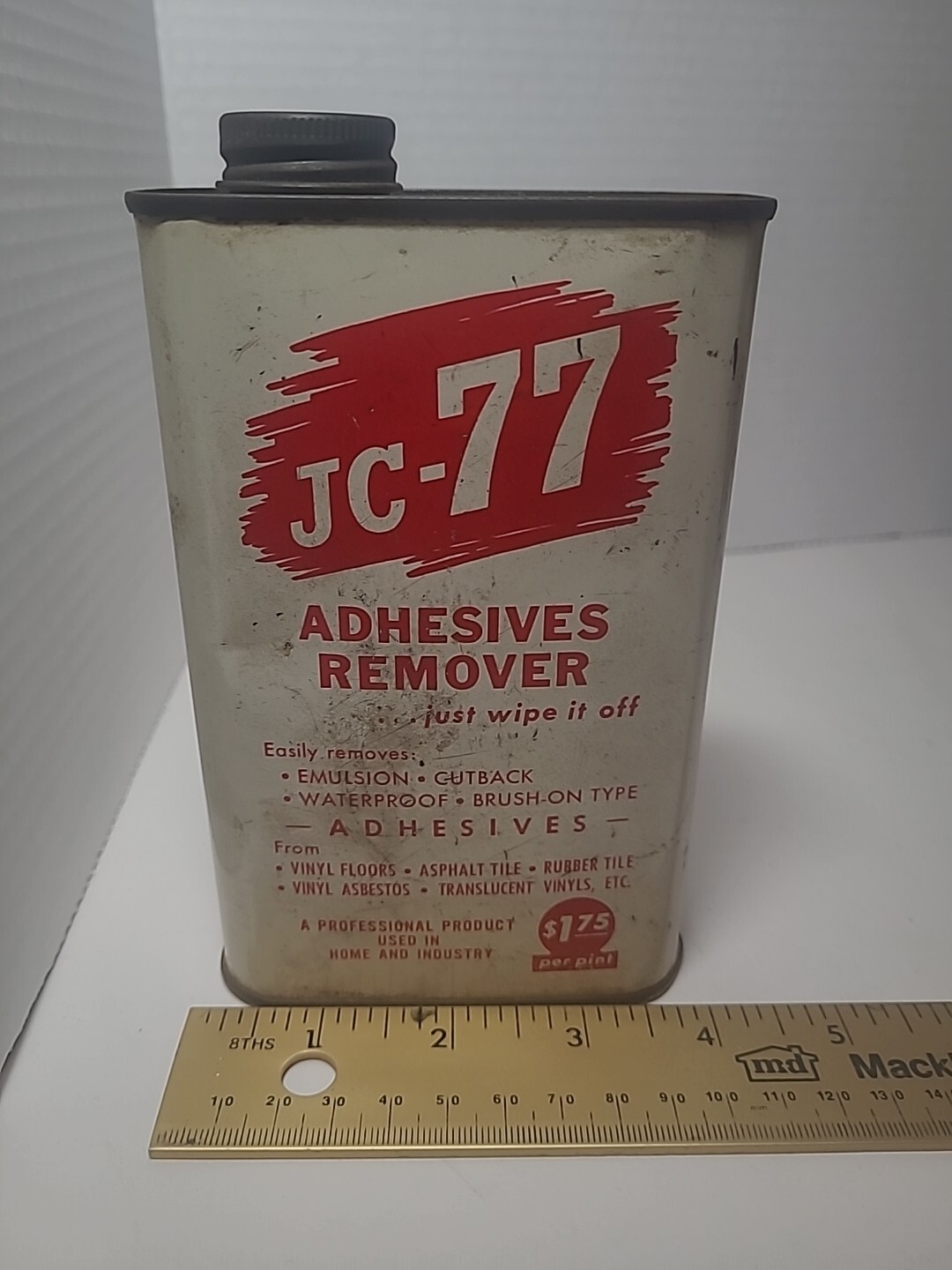 Vintage JC-77 Adhesives Remover MULTI-CARE CORPORATION Vinyl Asphalt Rubber ++