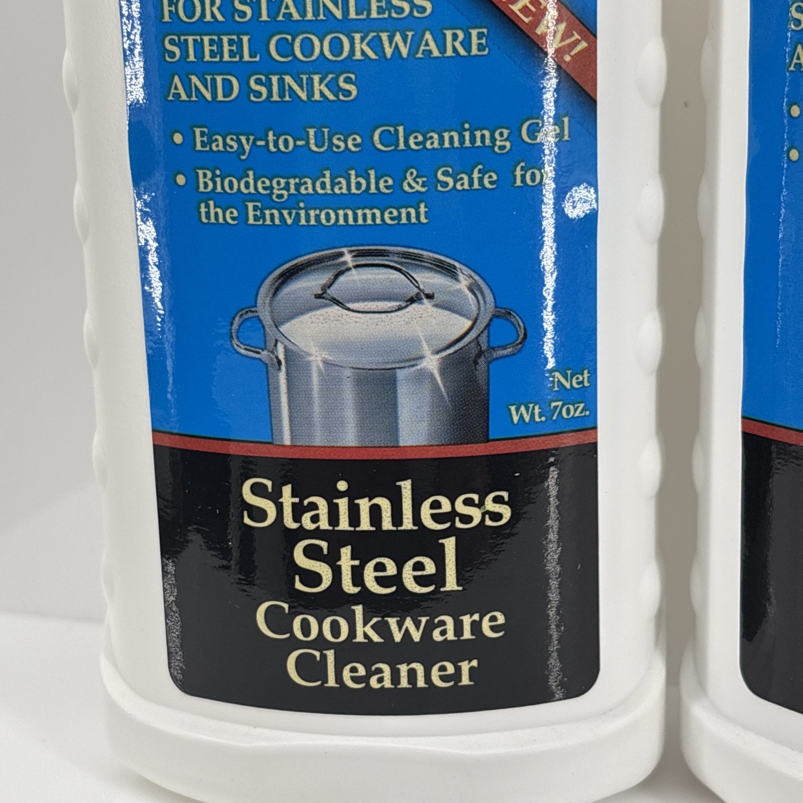 EZ Brite Stainless Steel Cookware & Sinks Cleaner Cleaning Gel 7oz (Lot Of 2)