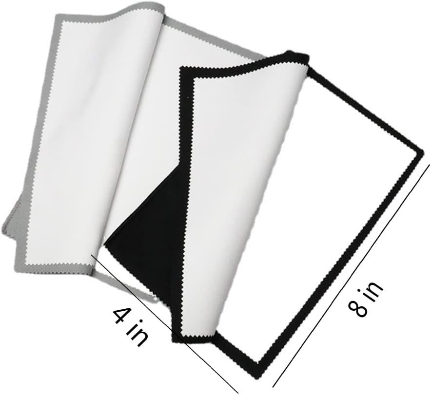 4pc Silver Polishing Cloth, Large Jewelry Cleaning Cloth for Gold/Silver