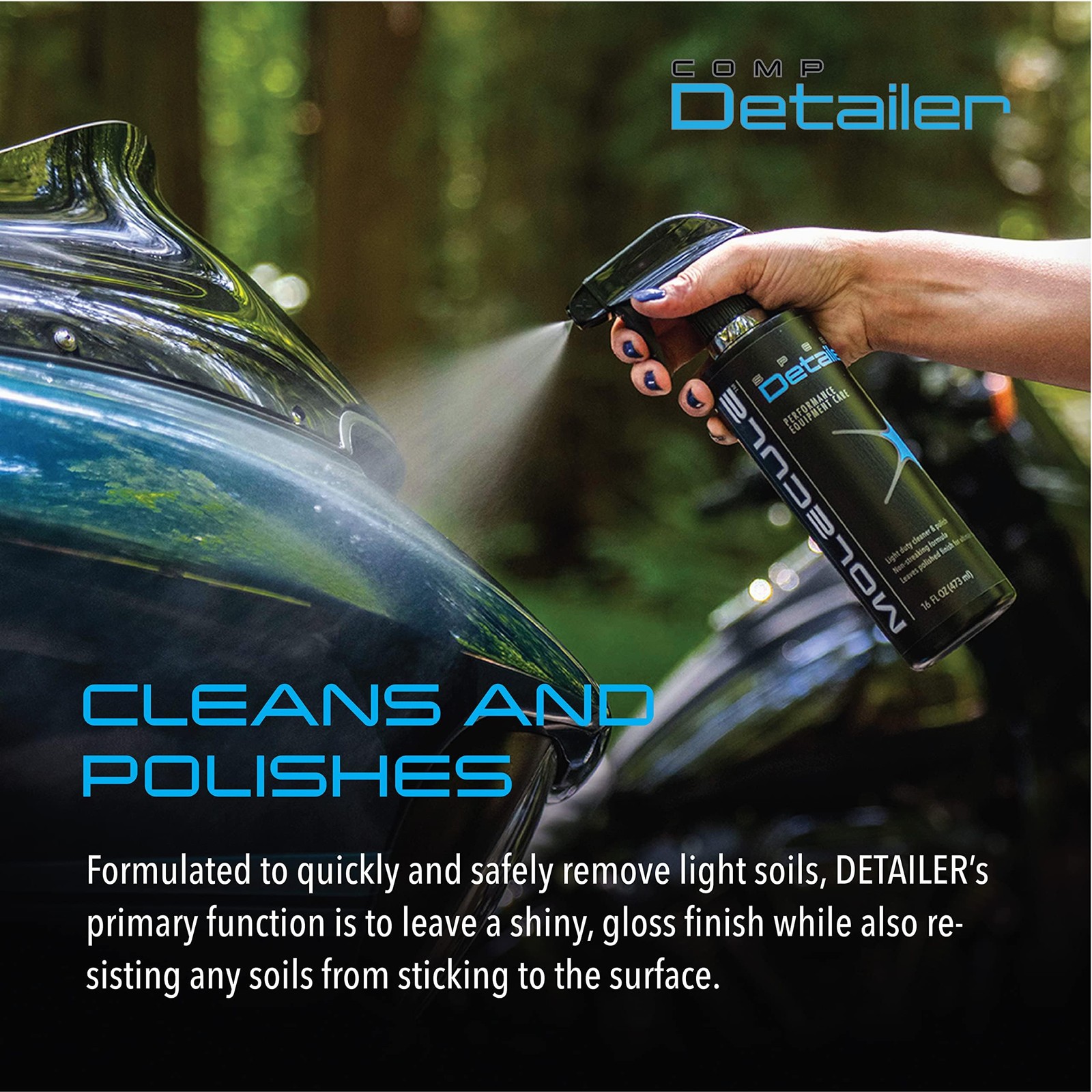 16 OZ Competition Detailer Spray Instant Car Shine Polish Dirt Resistant