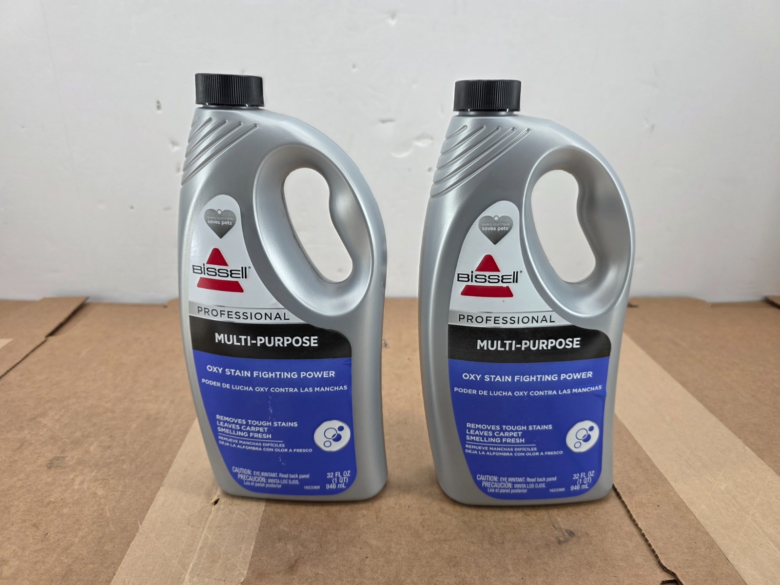 Bissell Professional Multi-Purpose Oxy Carpet Cleaner Liquid, 32 oz. – Pack of 2