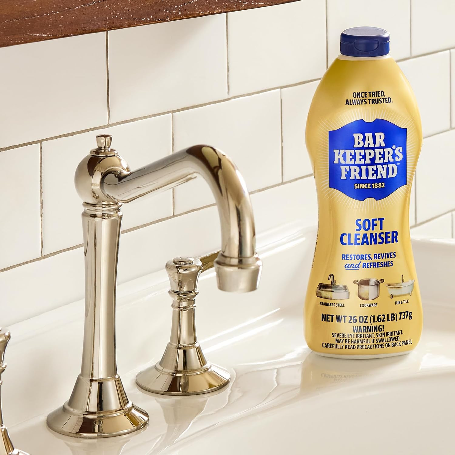 Bar Keepers Friend Soft Cleanser Liquid, 26 oz x 2