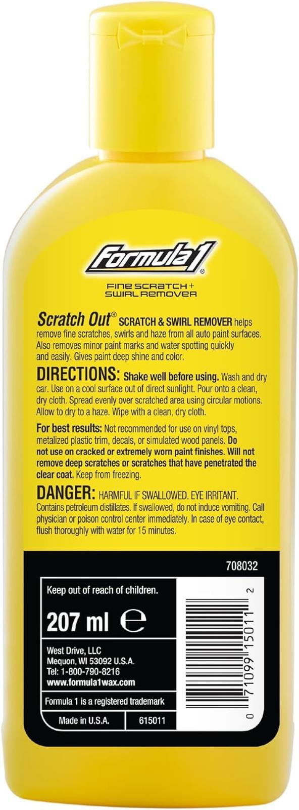Liquido Para Pulir Cera Para Autos Scratch Out (7 Oz) – Removedor De Rayones…