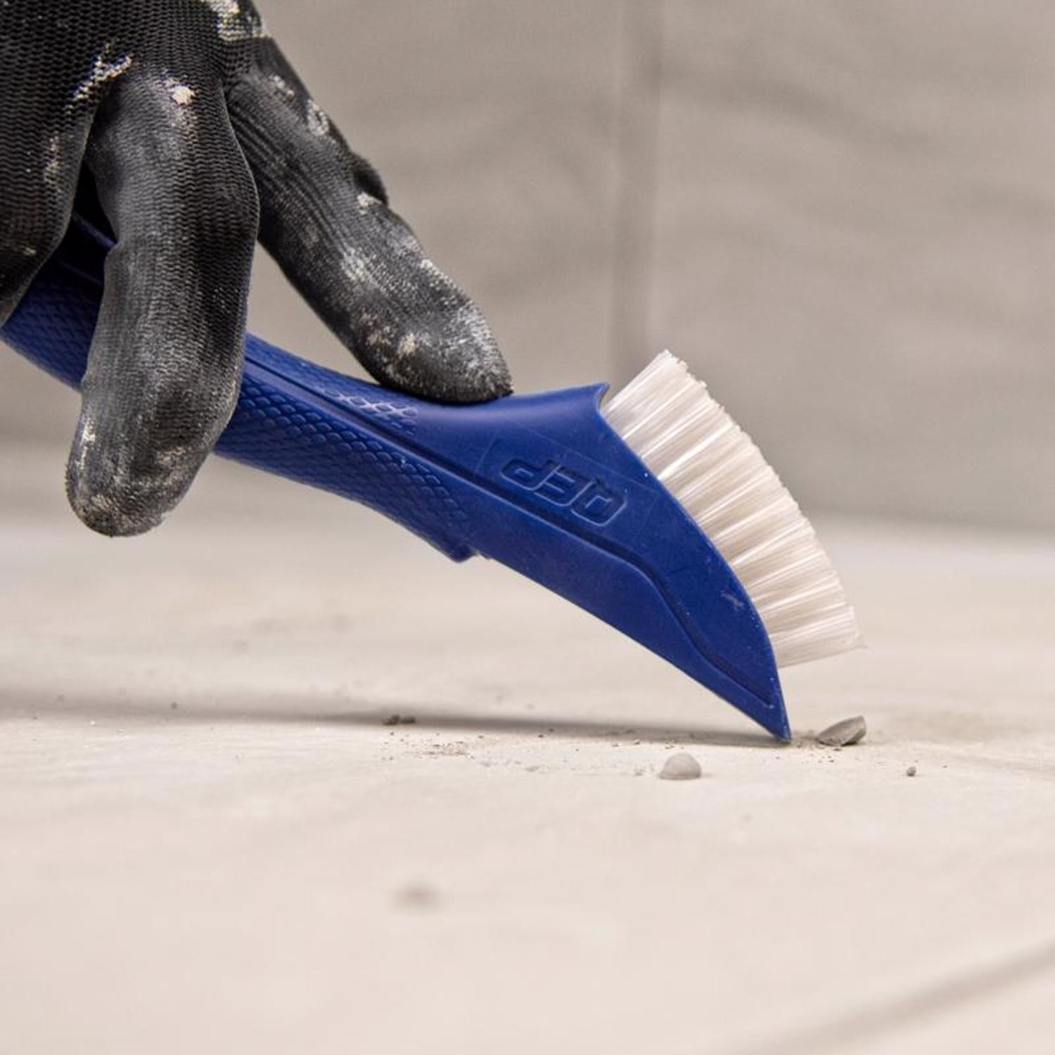 QEP 20842 Blue Plastic Comfort Grip Grout & Tile Cleaning Brush 8 H x 1.8 W in.