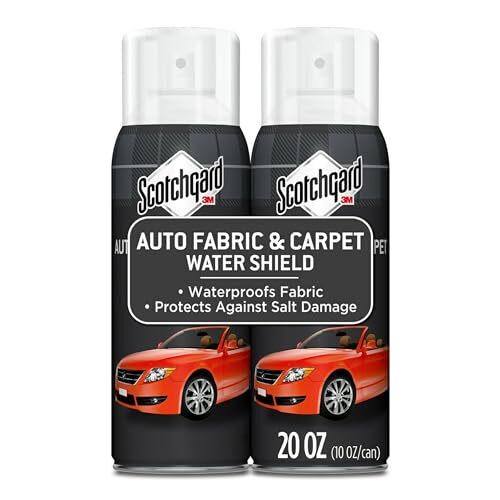 Scotchgard Auto Fabric & Carpet Water Shield 20 Ounces (Two 10 Ounce Cans)