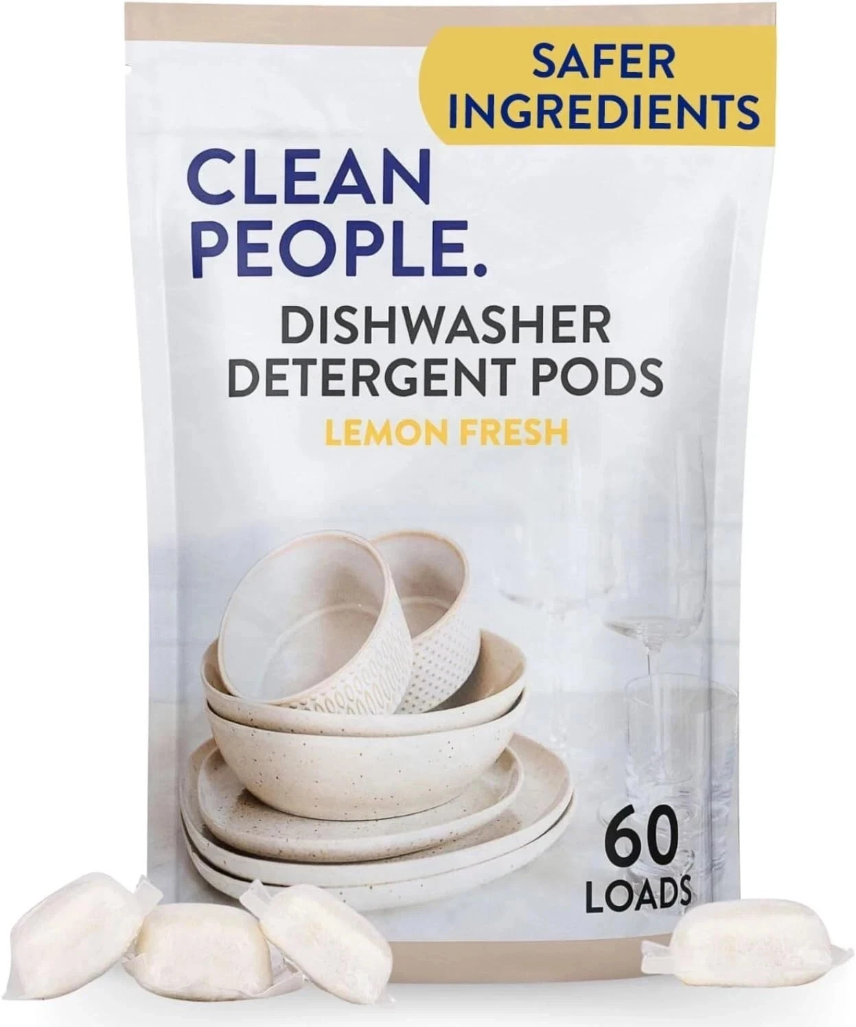 The Clean People Dishwasher Pods – Cuts Grease & Rinses Sparkling Clean – Residu