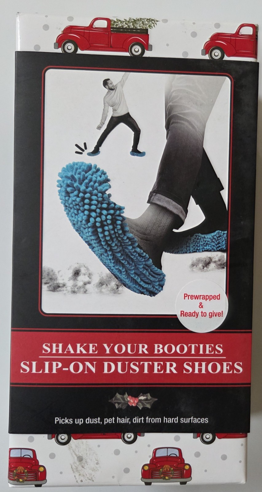 Prewrapped Gift Shake Your Booties Slip-on Duster Shoes, Christmas, BRAND NEW