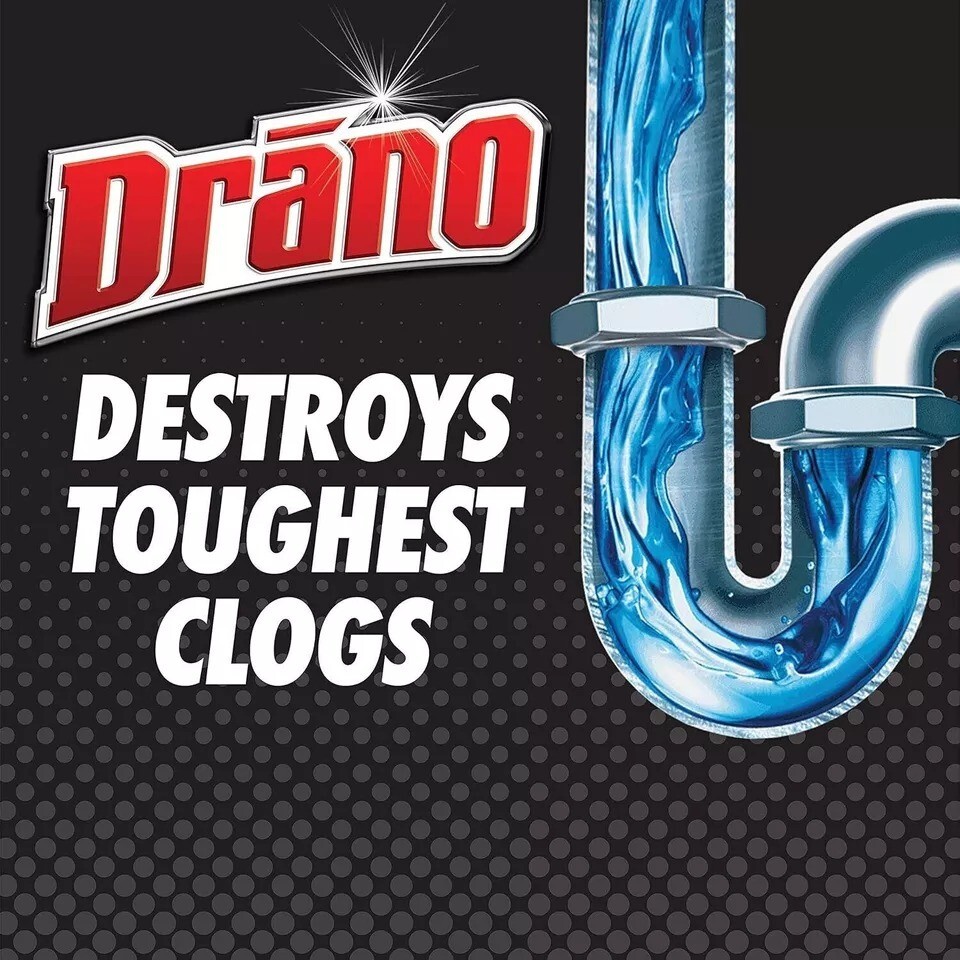 Drano Max Gel Drain Clog Remover and Cleaner for Shower or Sink Drains, Unclogs