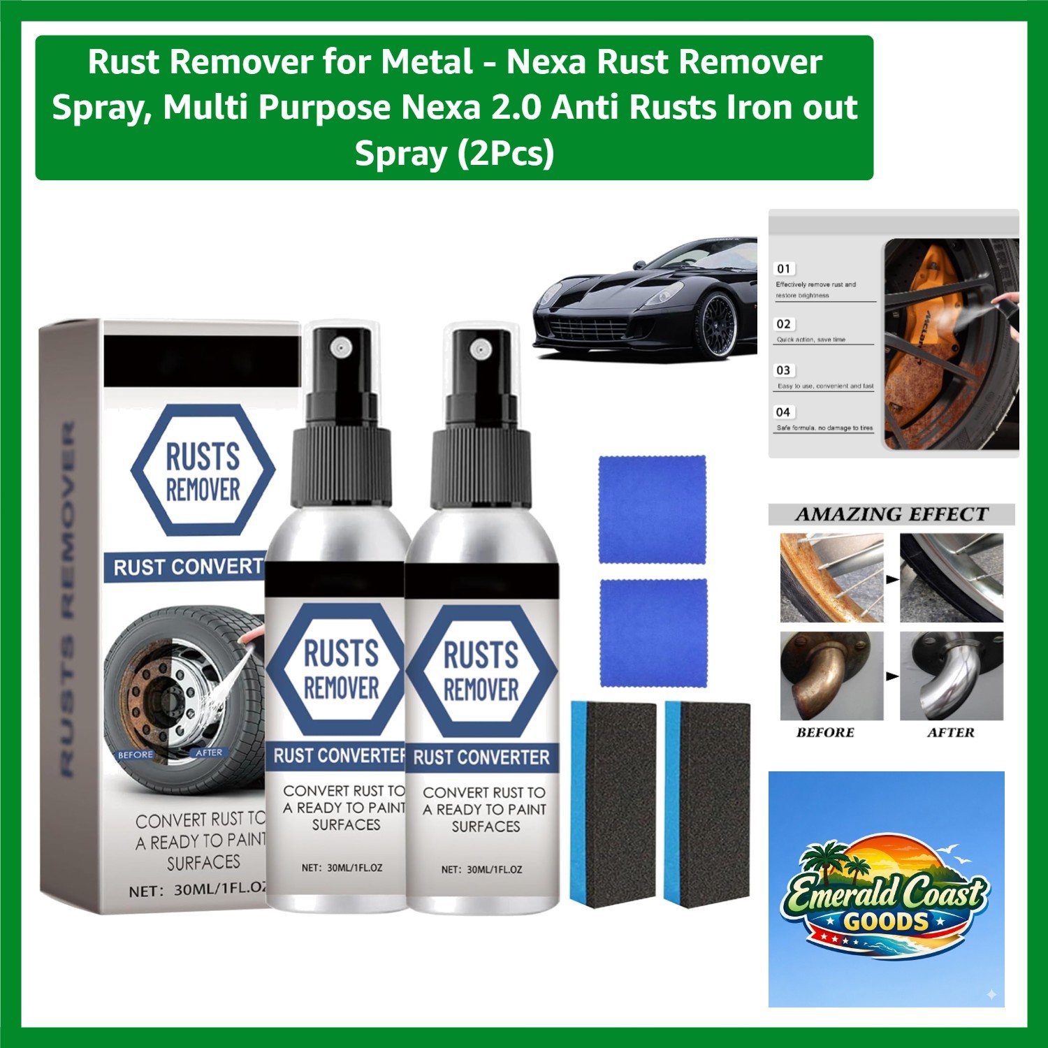 Rust Remover for Metal – Nexa Rust Remover Spray, Multi Purpose Nexa 2.0 Anti…