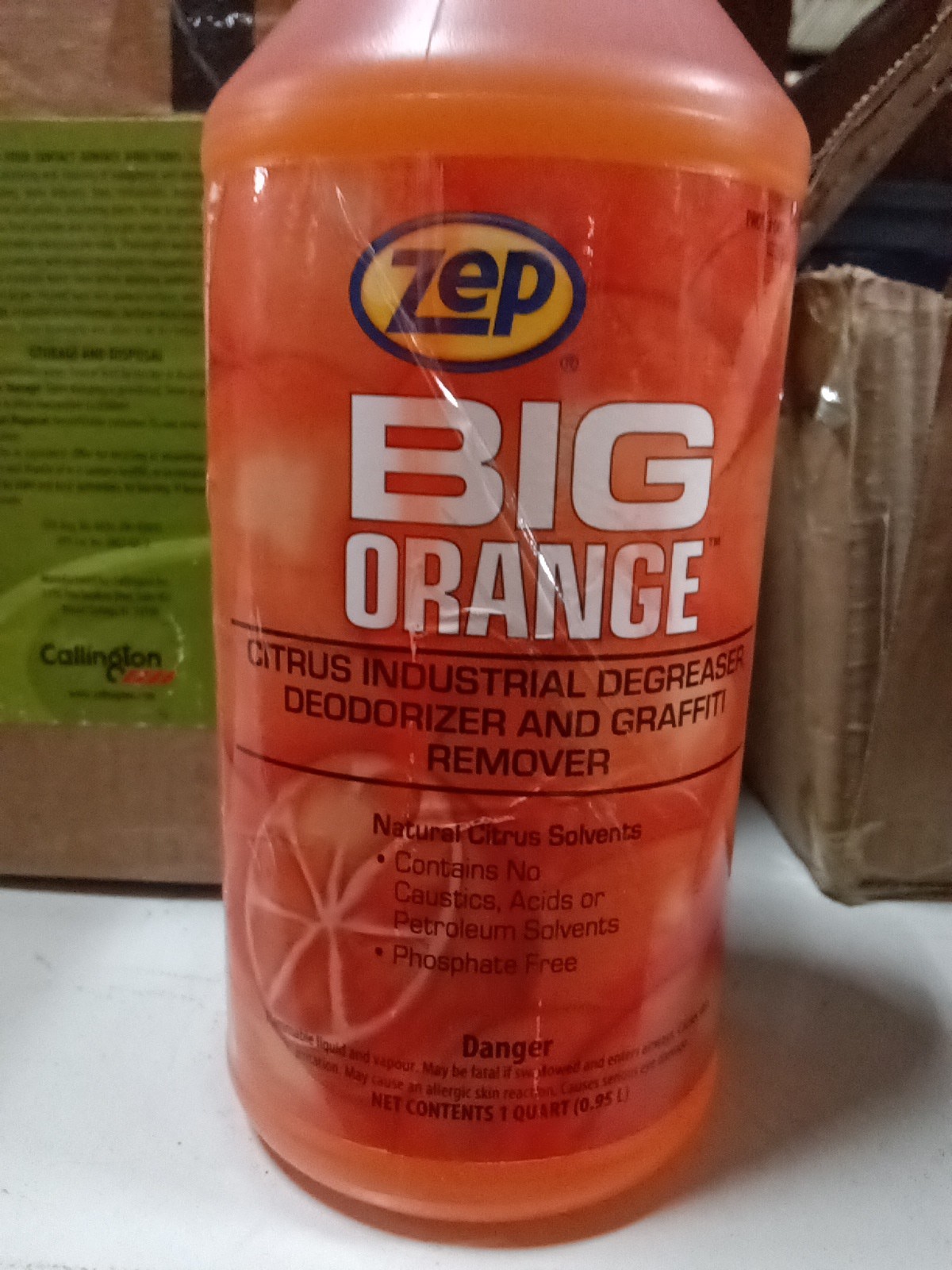 ZEP BIG ORANGE INDUSTRIAL DEGREASER & GRAFFITI REMOVER – 32 OZ. 9099