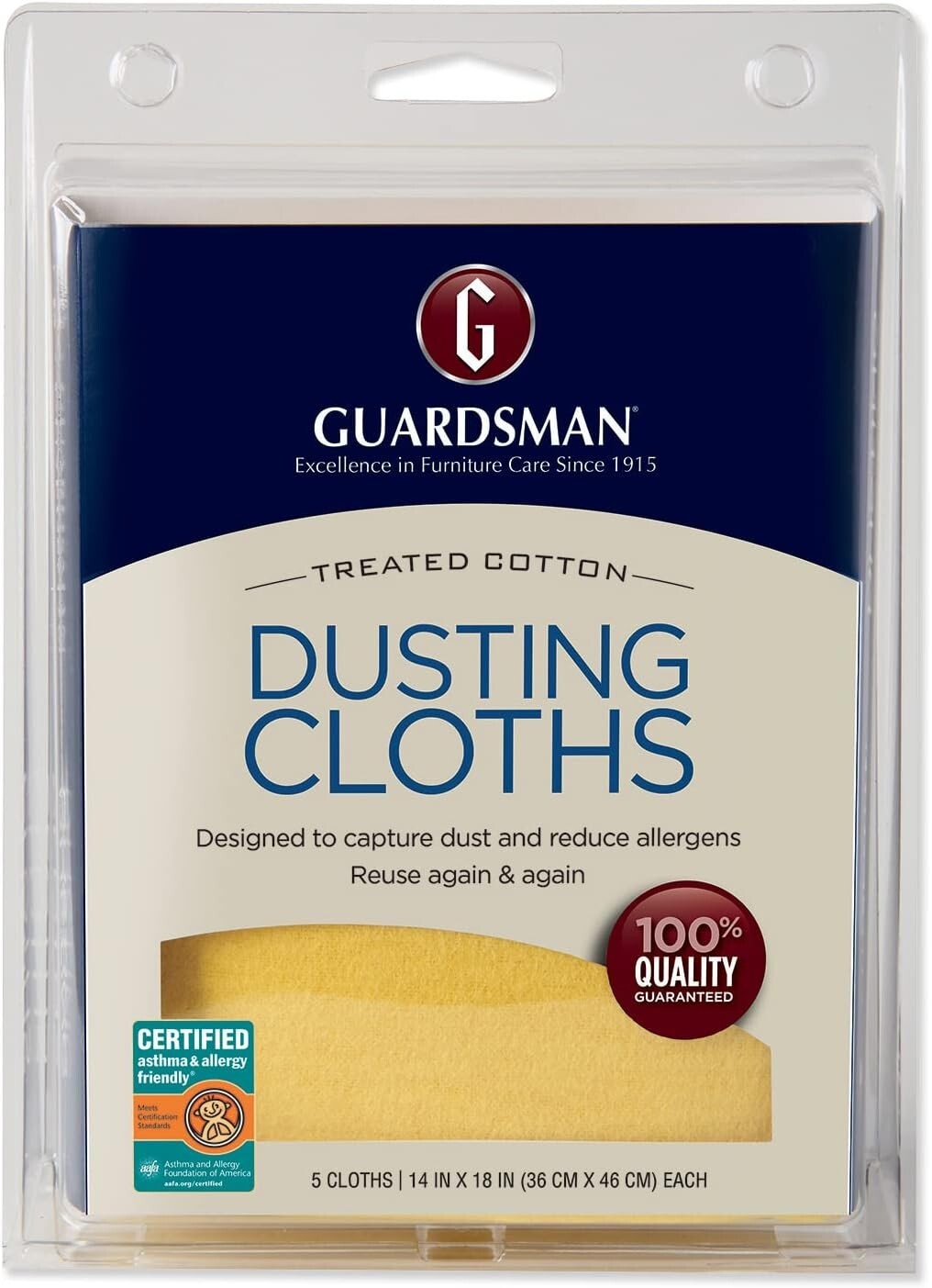 Guardsman 462700 5 pack Ultimate Cotton Reusable Lint Free Dusting Cloths (2)