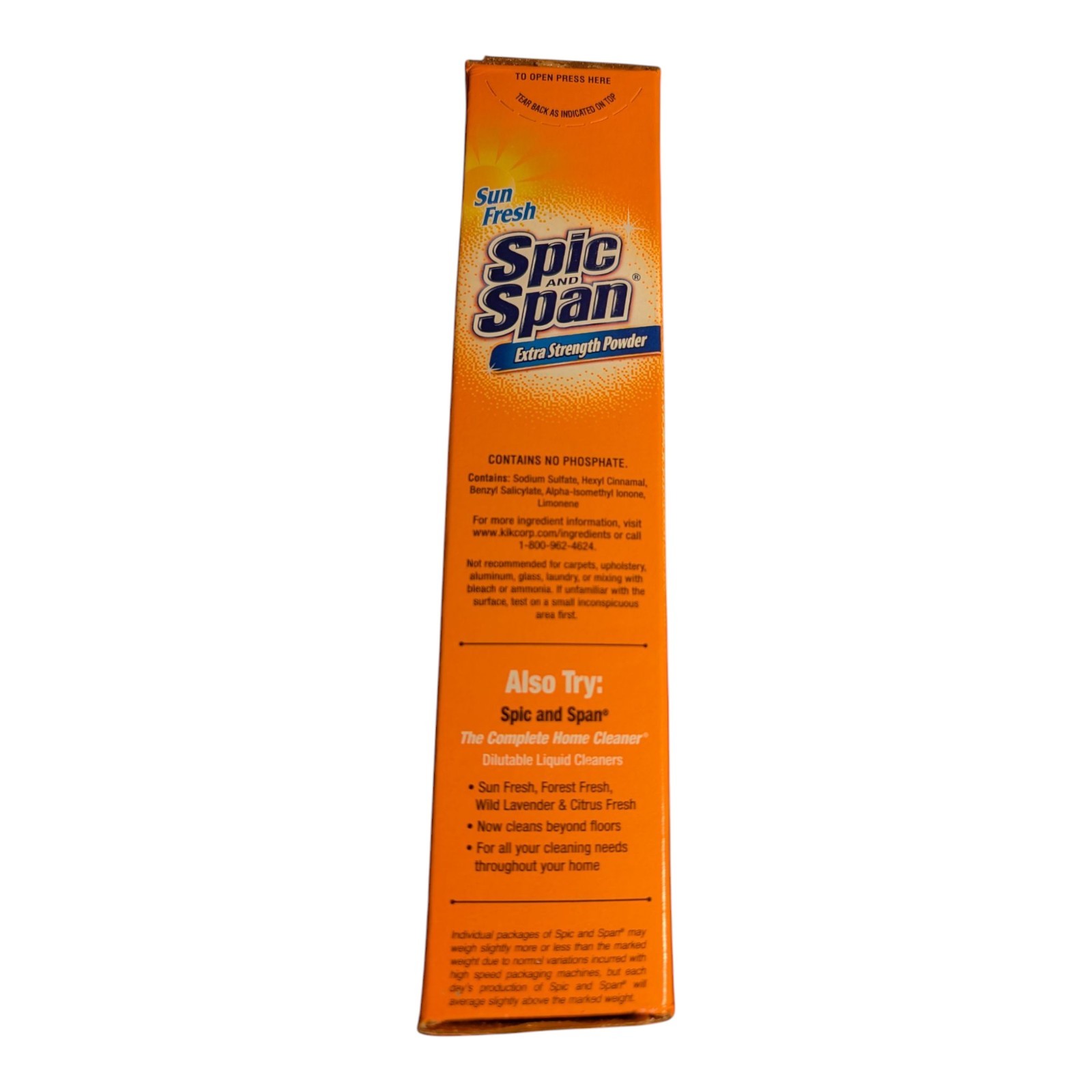 Spic and Span® Extra Strength Powder Sun Fresh 27 OZ 1Lb 11Oz Discontinued