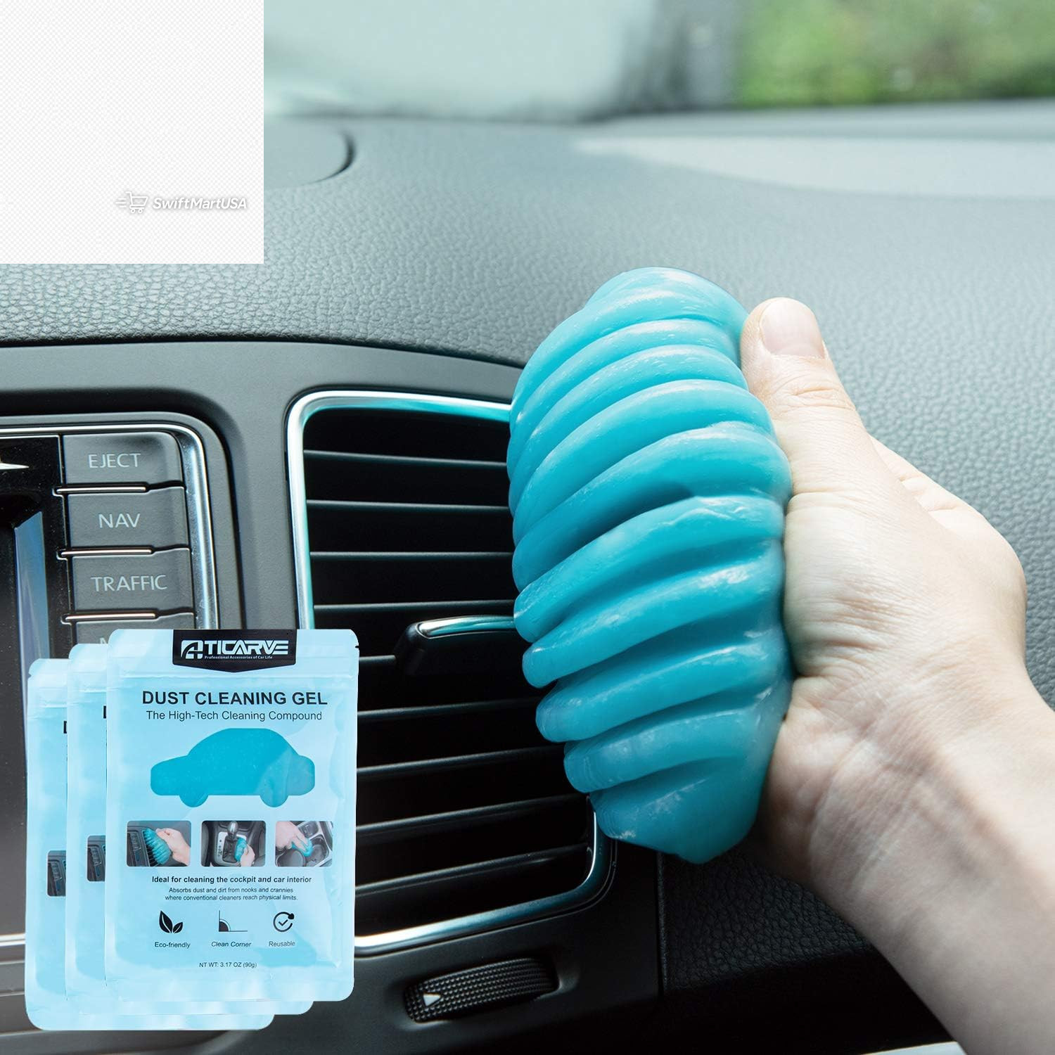 1 Pack Car Cleaning Gel Detailing Putty Interior Auto Vent Crevice Cleaner Goo