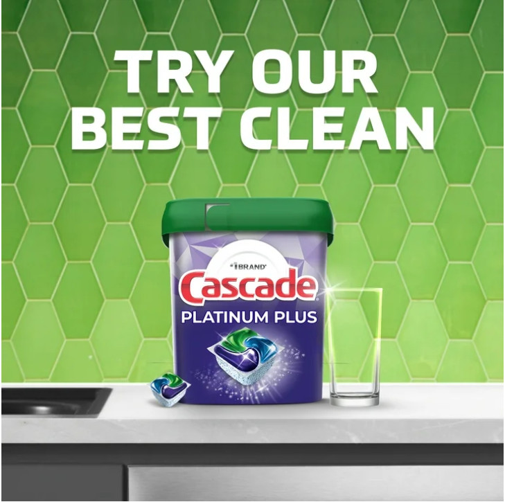 4 Bottles of Cascade Complete Dishwasher Detergent Liquid Gel, 120 fl oz
