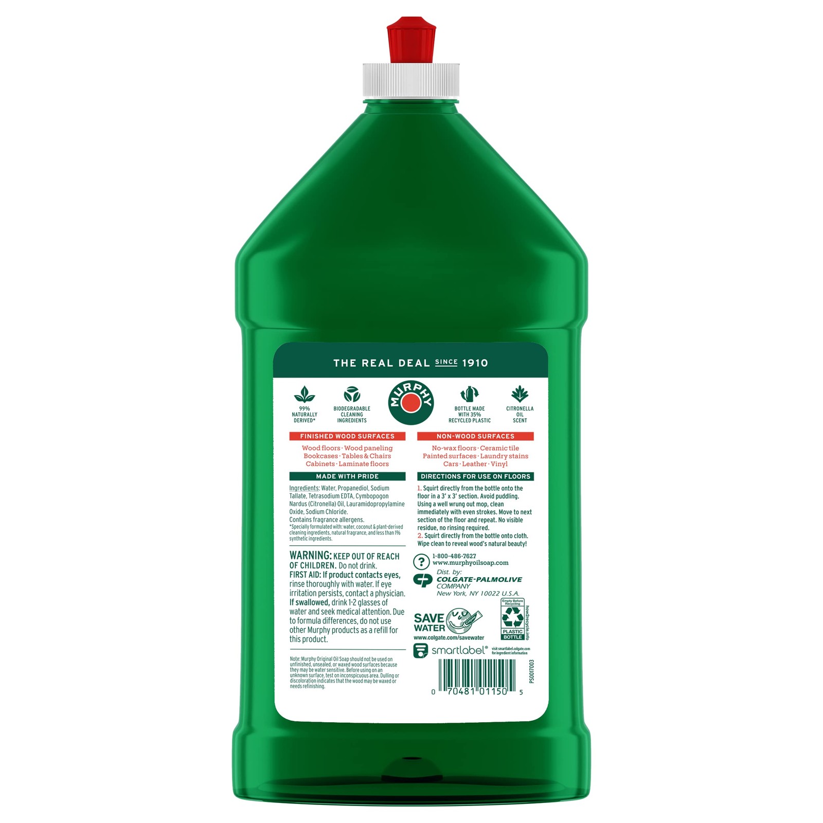 Murphy Oil Soap 32 Fl Oz Floor Cleaner 98 Natural For Wood Tile Linoleum