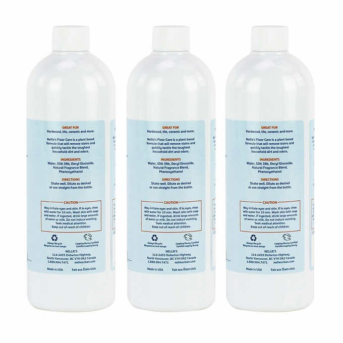 Nellie’s Floor Care, 25 fl oz, 3-count Made in USA