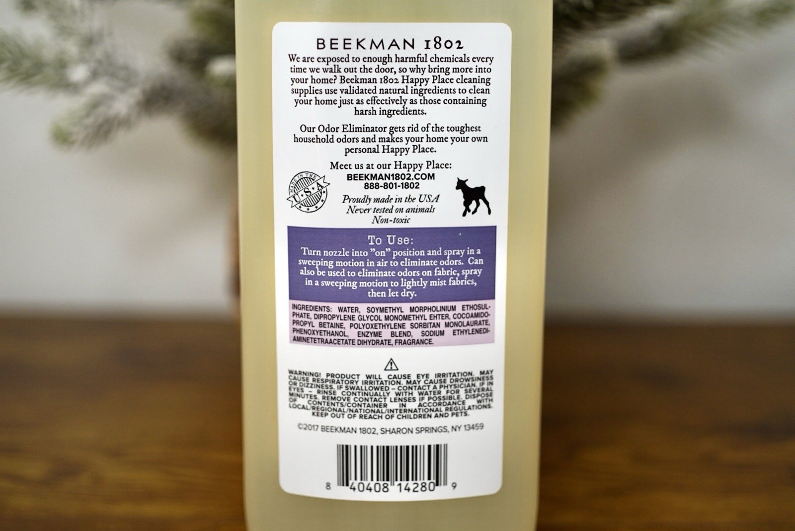 Beekman 1802 Happy Place Odor Eliminator Lavender (1) 20 oz. Bottle Refill New