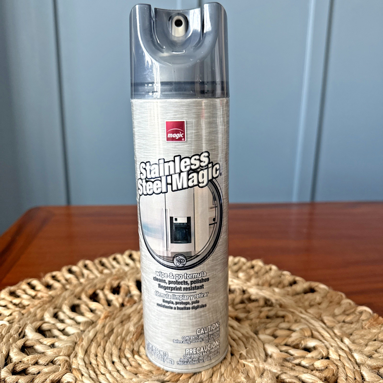 Magic Stainless Steel Cleaner Aerosol 17 oz Fingerprint Resistant Polish