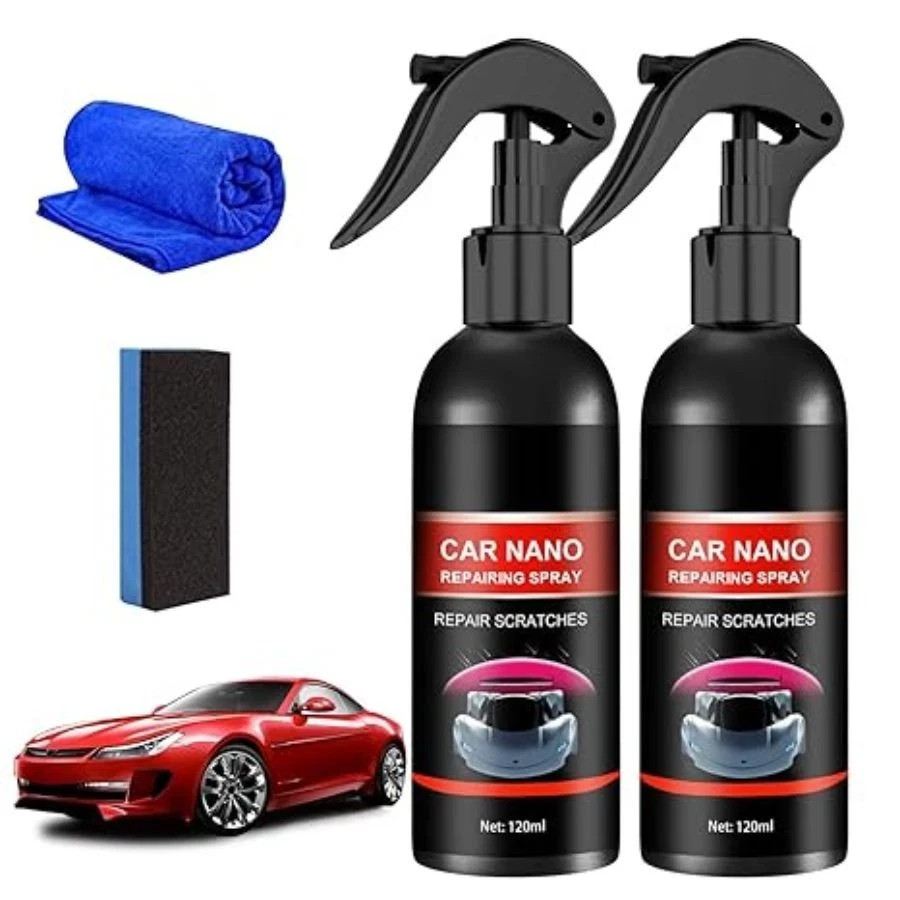 2PCS Nano Car Spray, Scratch Remover, Scratch Fix, Car Wax for Cars, Nano Scratc