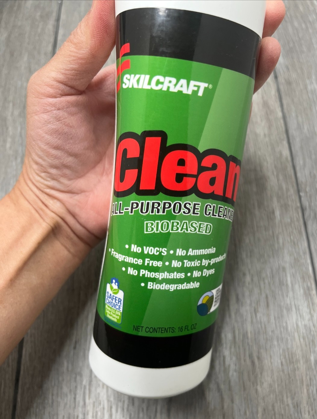 12pk Skilcraft Biobased Clean All-Purpose Cleaner 16 oz each