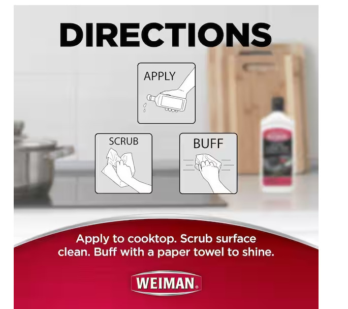 Weiman 20 oz. Glass Cook Top Cleaner and Polish (3-Pack)