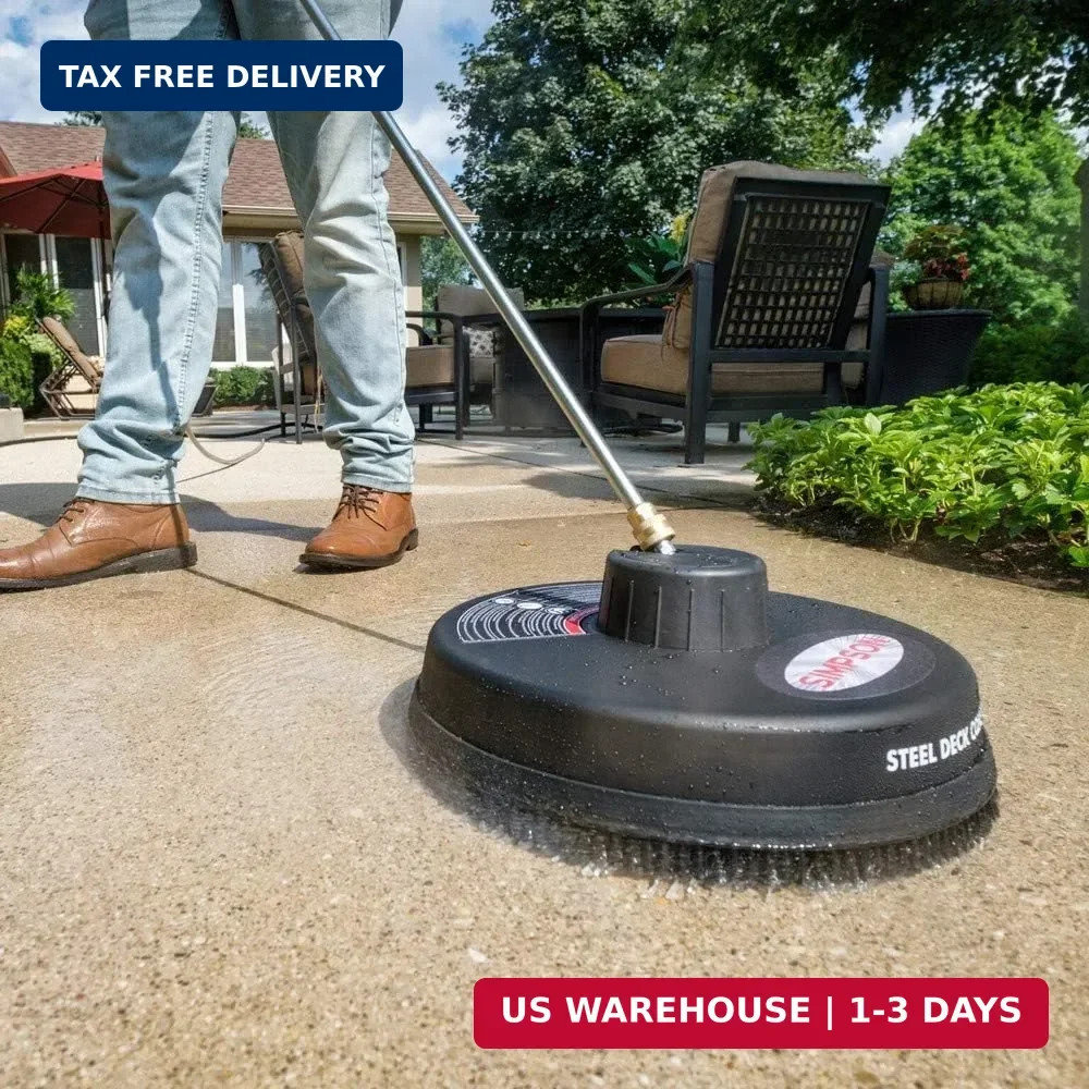 Simpson Cleaning Universal 15″ Steel Pressure Washer Surface Cleaner for Cold Wa